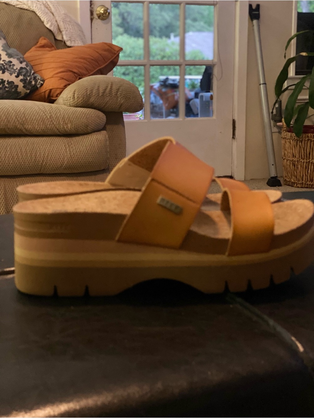 Reef Women's Cognac Double-Strap Platform Slide - Picture 10 of 11